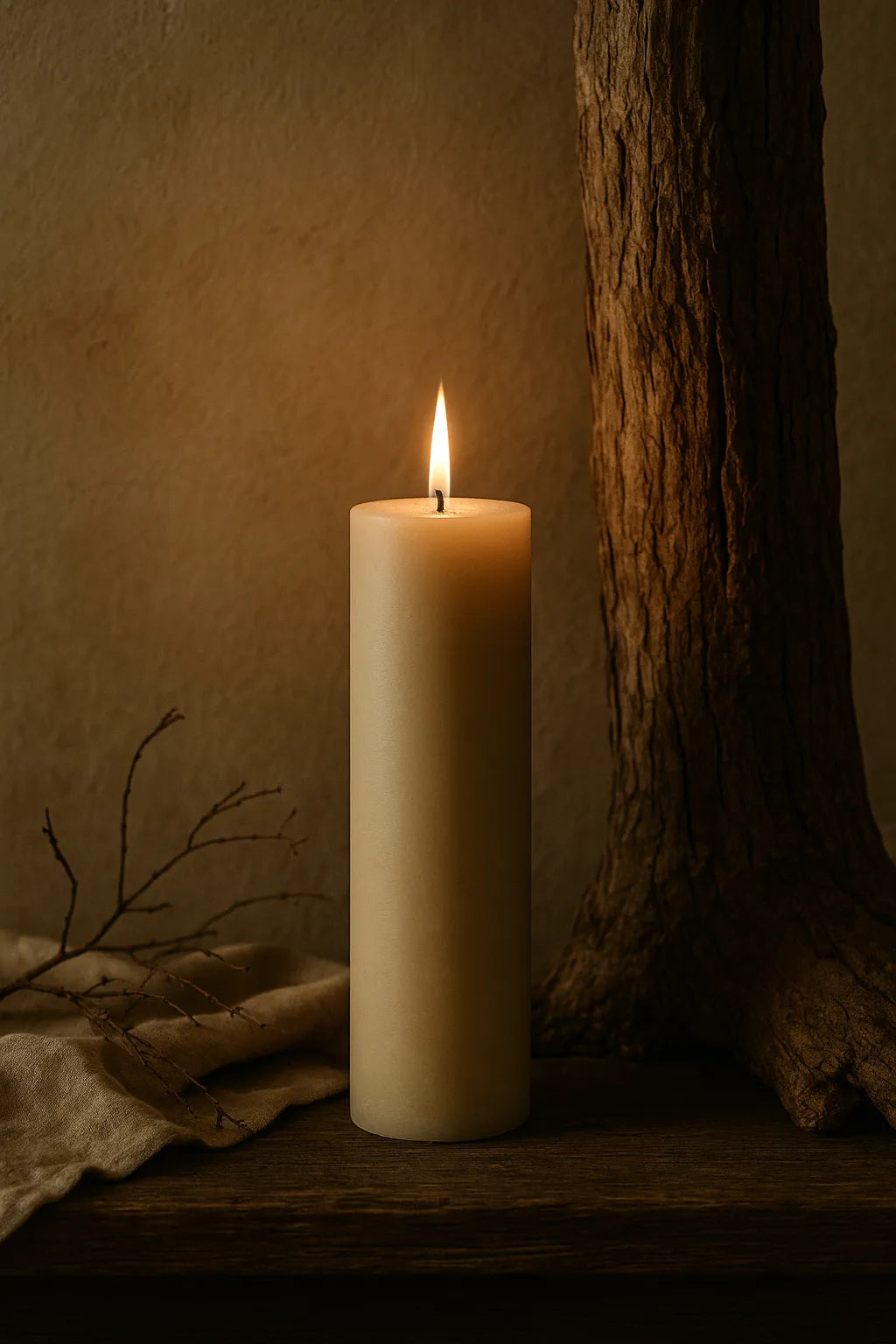 Silent Retreat – råhvid